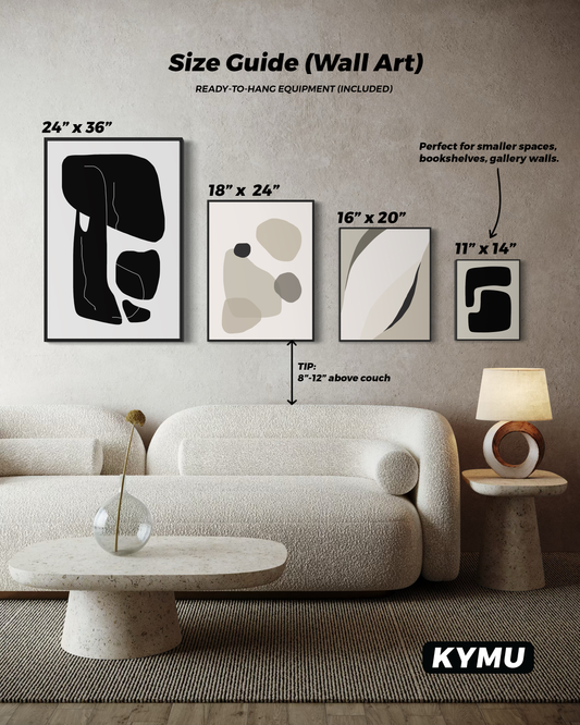 "REFLECTION" - Wall Art Set of 2 (Black Frame)