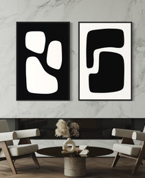 JAPANDI 1 - Framed Wall Art Set of 2