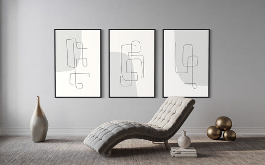 "THINLY" - Poster Print Set of 3 - Bundle