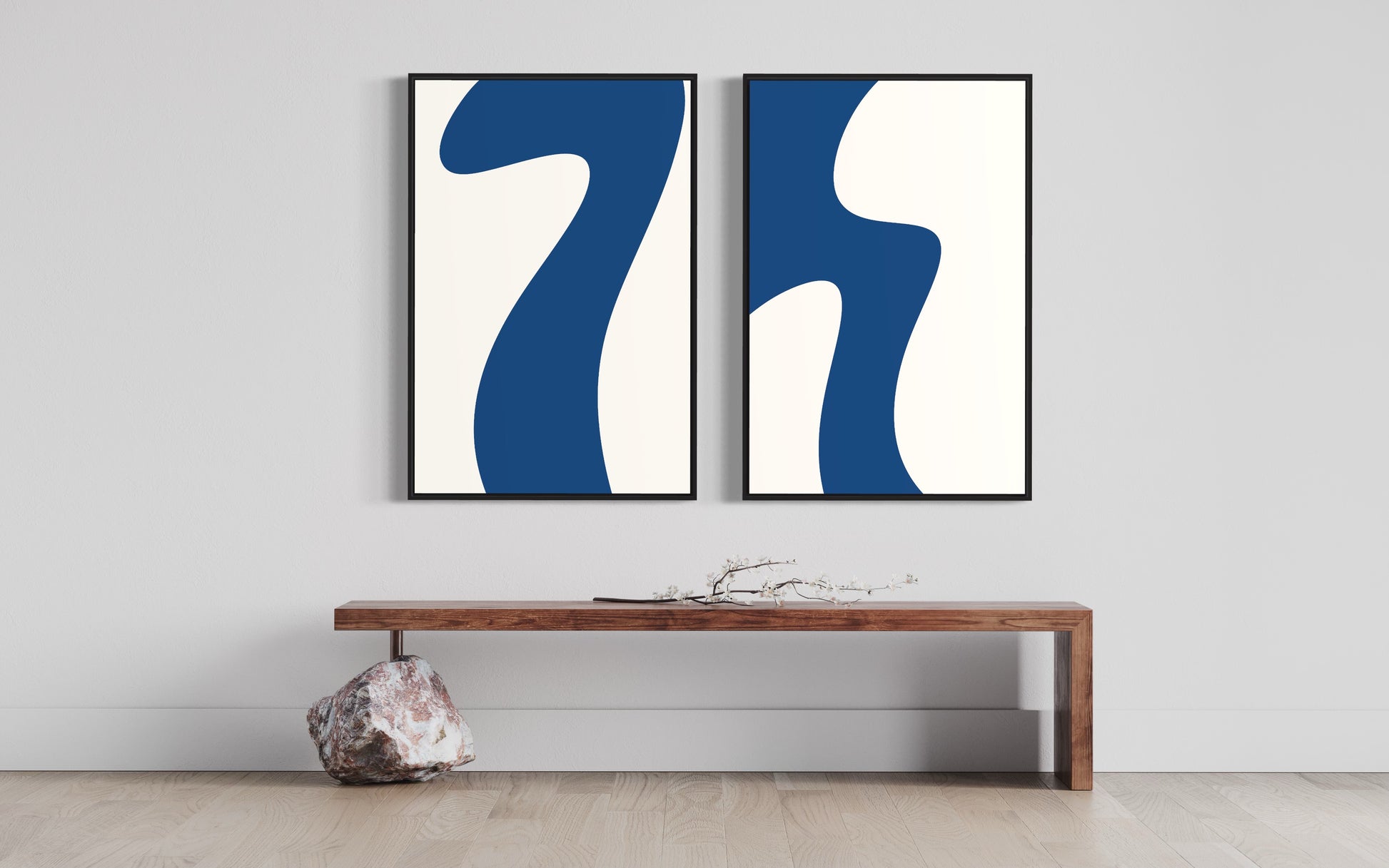 "MOTION" - Wall Art Set of 2 (Black Frame)